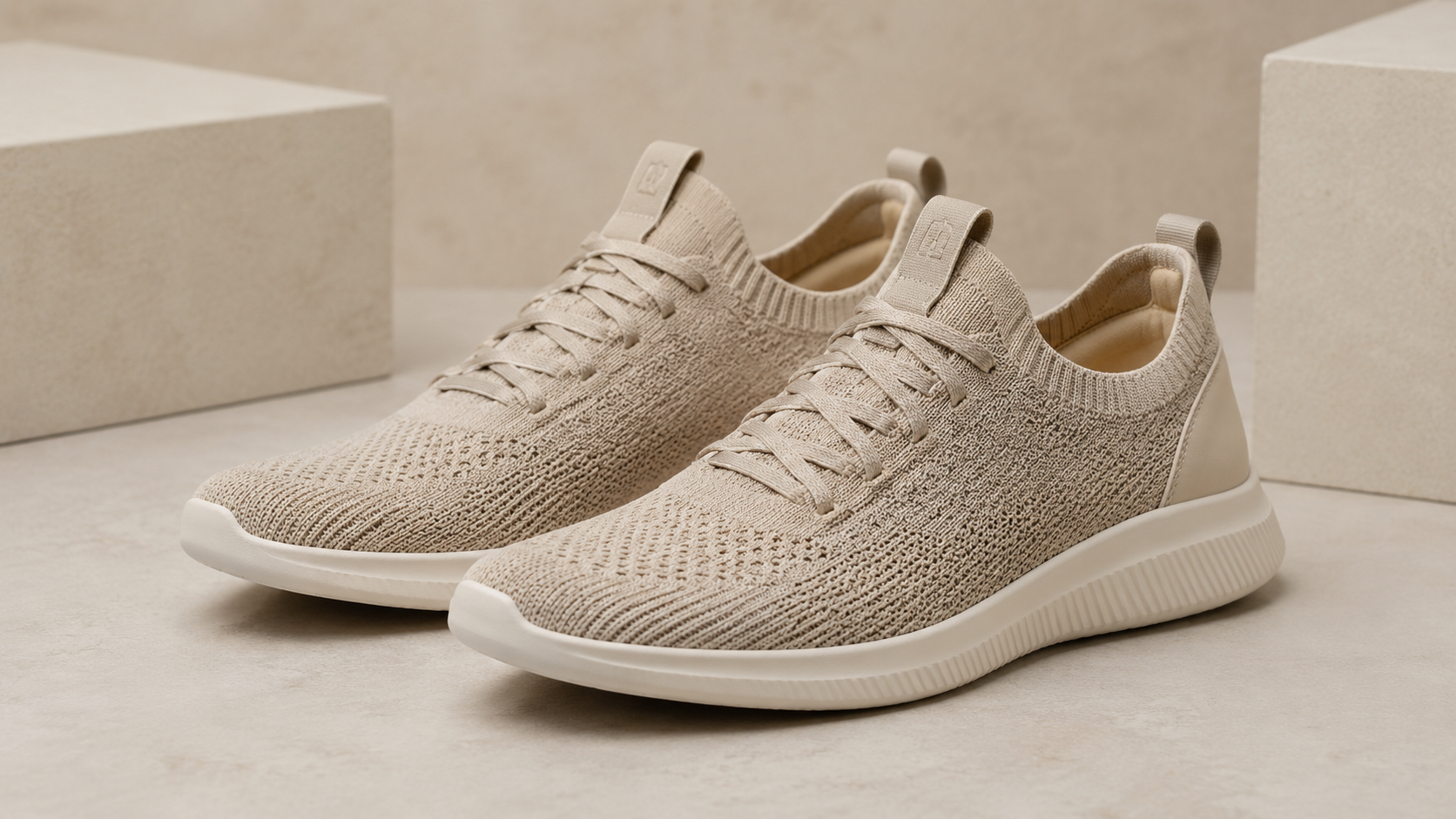 Knit Sneakers Flexible Sock-Like Fit